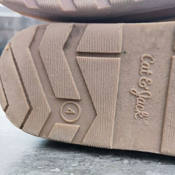 Cat & Jack Girls Size 4 Faux Suede Sherpa Insulated Full Zip Boot - Picture 10 of 13